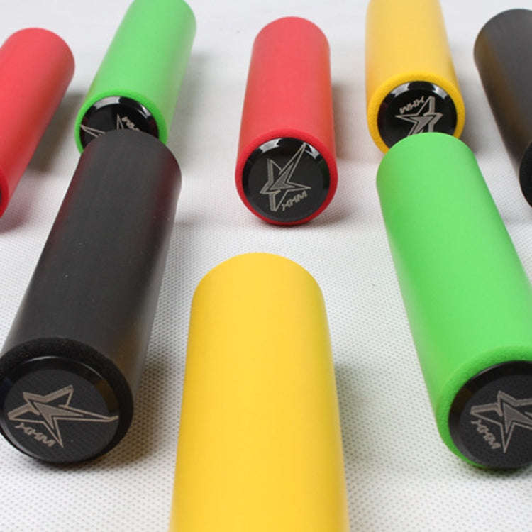 MEROCA Mountain Bike Grip Cover Shock Absorbic Silicone Handlebar Sponge Cover(Red)
