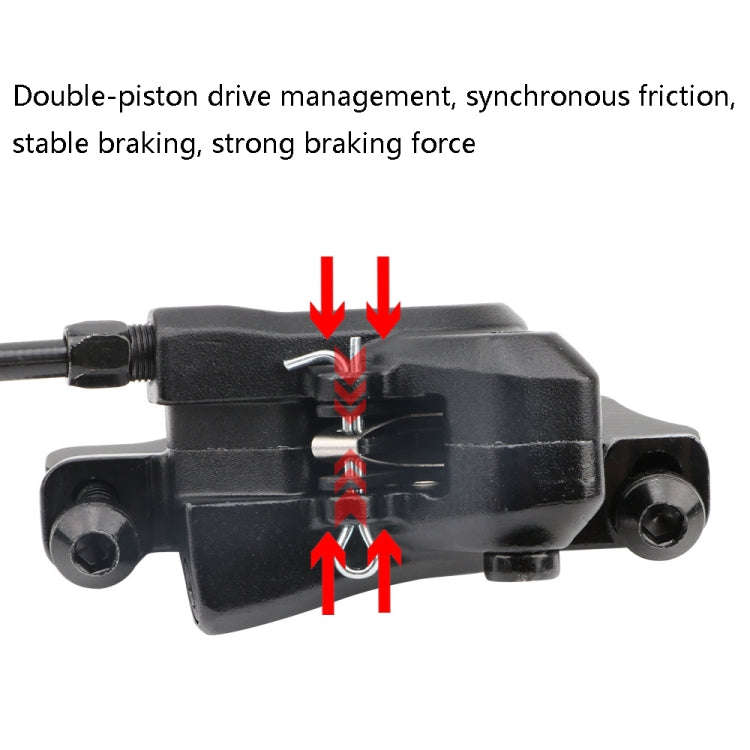 Meroca M800 Bicycle Brake Mountain Bike Universal Bilateral Brake Oil Pressure Disc Brake, Style:...