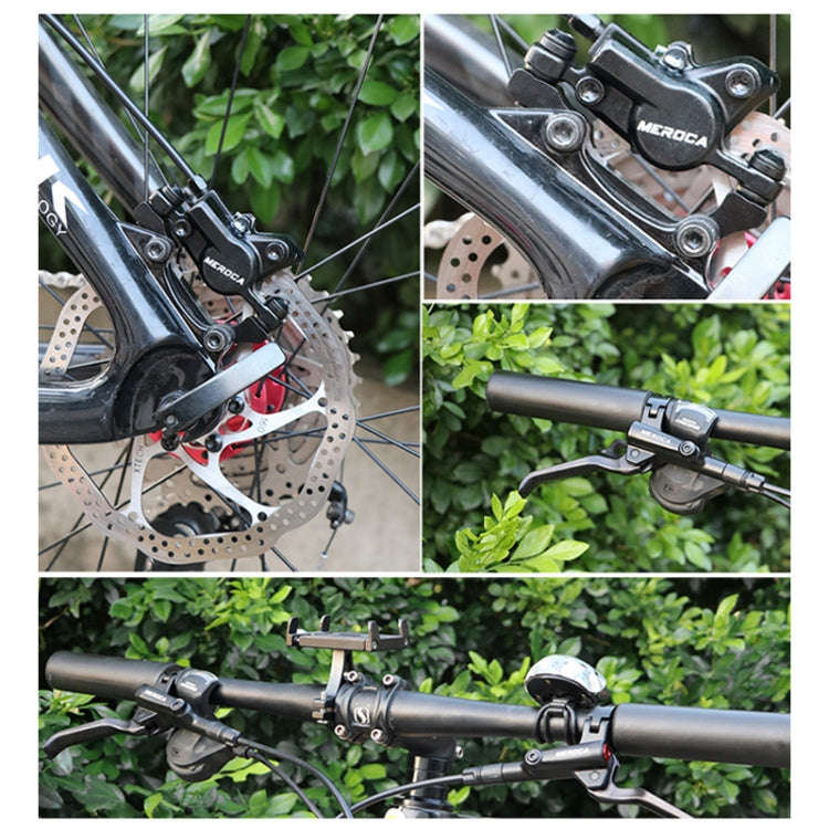 Meroca M800 Bicycle Brake Mountain Bike Universal Bilateral Brake Oil Pressure Disc Brake, Style:...