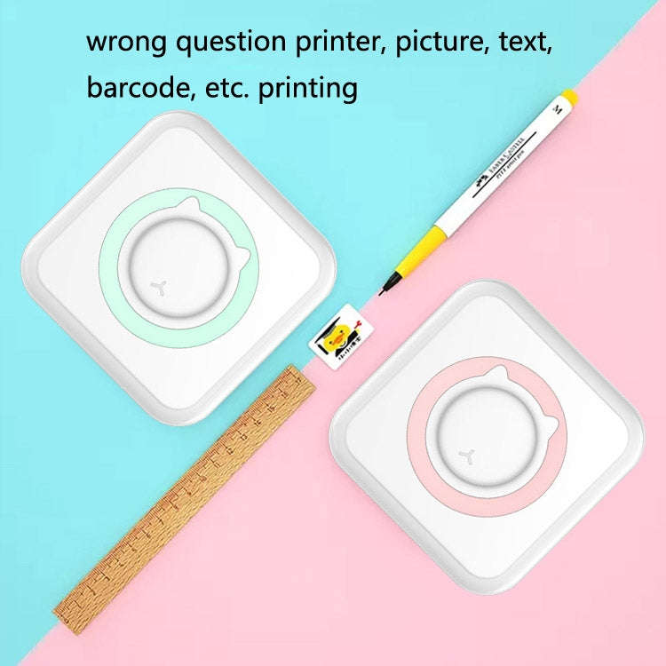 Convenient Pocket Mini Printer Student Wrong Question Thermal Bluetooth Mobile Phone Photo Data N...