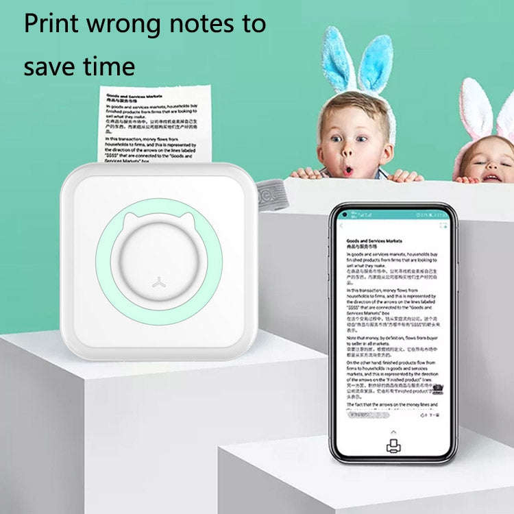 Convenient Pocket Mini Printer Student Wrong Question Thermal Bluetooth Mobile Phone Photo Data N...