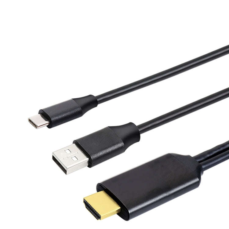 T2 Type C USB To HDMI-Compatible 4K 60Hz HD Cable TV Screen Connector for Phones, Tablets, Laptop...