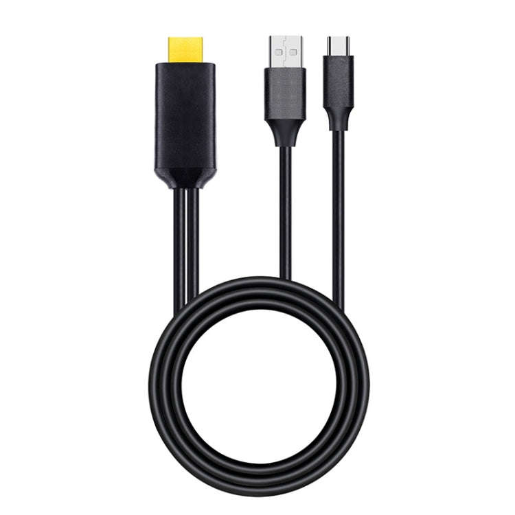 T2 Type C USB To HDMI-Compatible 4K 60Hz HD Cable TV Screen Connector for Phones, Tablets, Laptop...