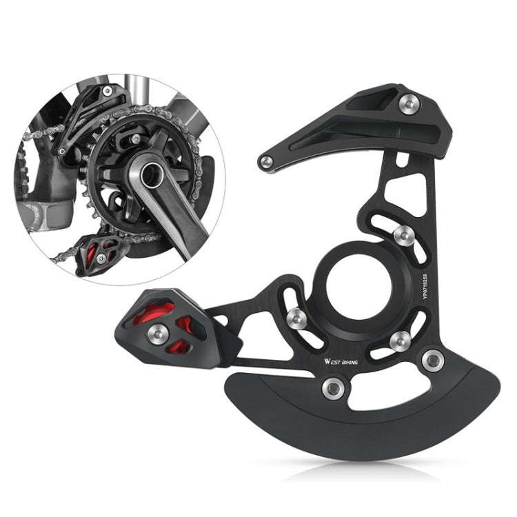 WEST BIKING YP0719259 Mountain Bike Chain Guide Support 32T-38T Gear Piece(Black)