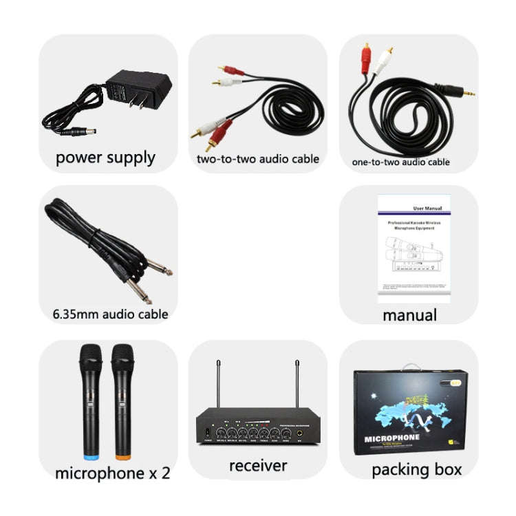 S-16-1 Household Smart TV U Segment Bluetooth Wireless Microphone With Tuning Reverberation 1 In ...