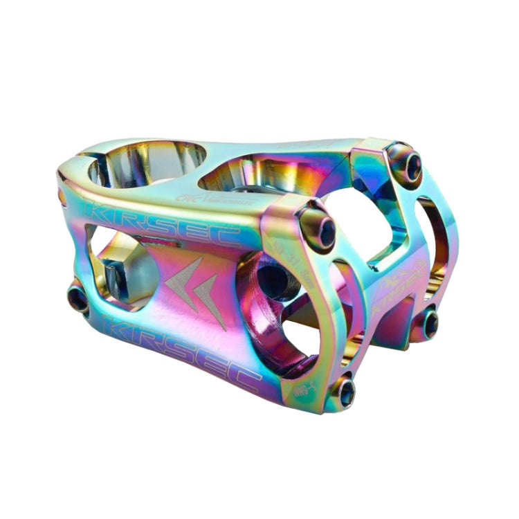 KRSEC CNC Ultra Light Short-Handed Mountain Bike Aluminum Alloy 50mm Riser, Colour: Electroplatin...