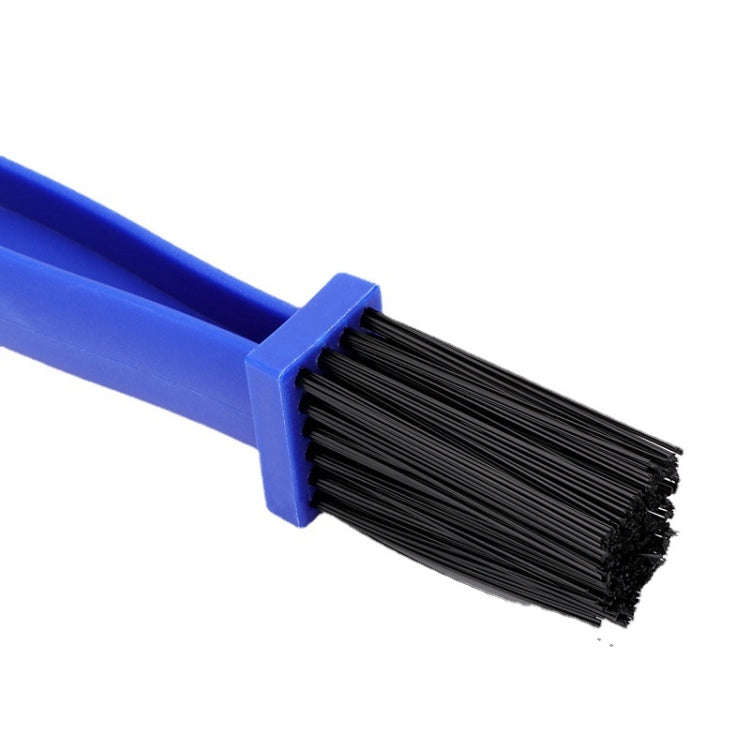 1 Set BG-7168 Bicycle And Motorcycle Cleaning Brush Three-Sided Chain Brush, Colour: Blue + Small...