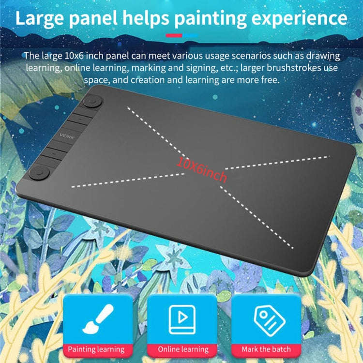 VEIKK VK1060PRO Digital Tablet Hand-Painted Board Electronic Drawing Board Can Connected To Mobil...