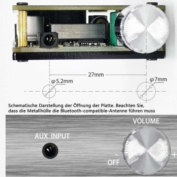 ZK-502C HIFI Wireless Bluetooth 5.0 TPA3116 Digital Power Audio Amplifier Board  50W X 2 Stereo A...