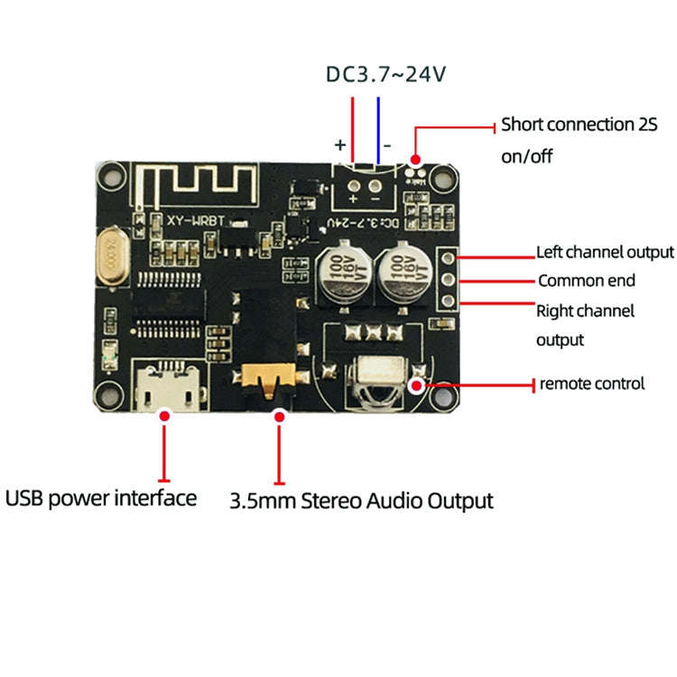 2 PCS XY-WRBT Bluetooth 5.0 Decoder Board Stereo Audio Module Wide Voltage Speaker Amplifier With...