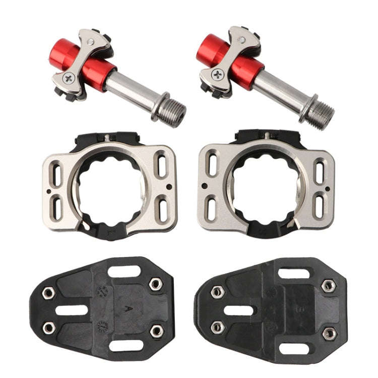 MEROCA Road Lock Shoes Card Three Pardin Bicycle Lollipops Self-Locking Pedal With Lock, Style: T...