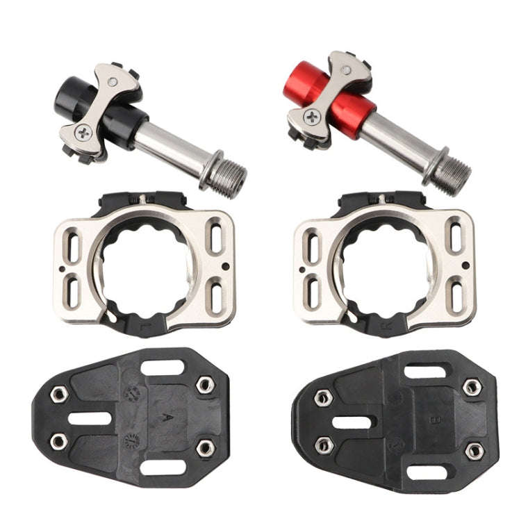 MEROCA Road Lock Shoes Card Three Pardin Bicycle Lollipops Self-Locking Pedal With Lock, Style: T...
