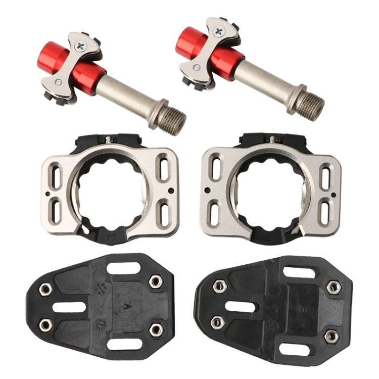 MEROCA Road Lock Shoes Card Three Pardin Bicycle Lollipops Self-Locking Pedal With Lock, Style: S...
