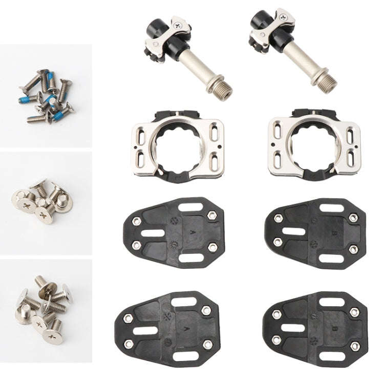 MEROCA Road Lock Shoes Card Three Pardin Bicycle Lollipops Self-Locking Pedal With Lock, Style: S...
