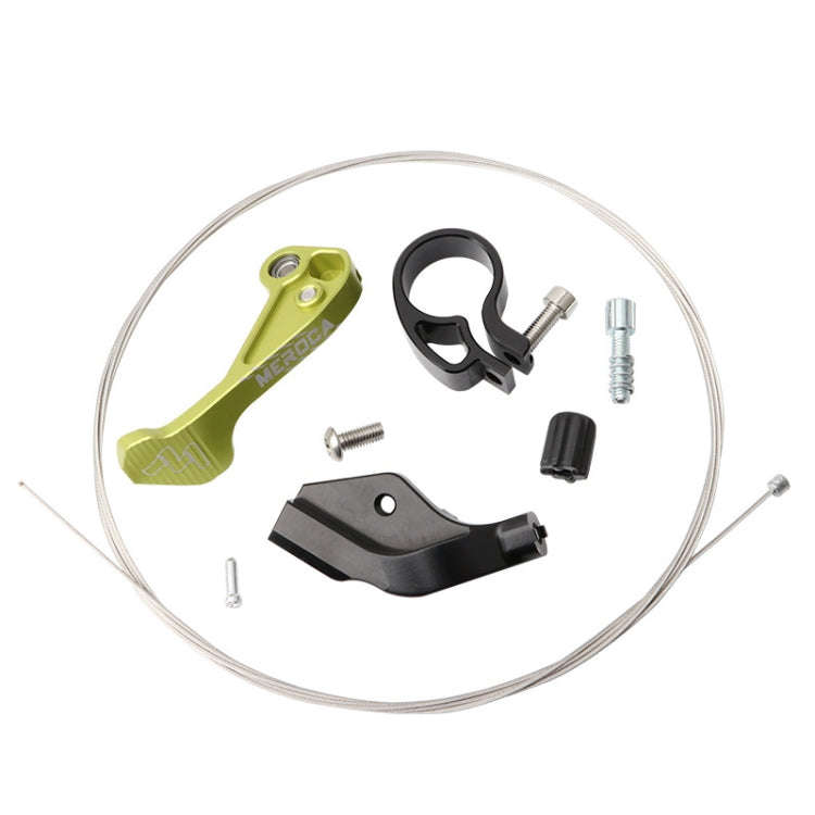 MEROCA Bicycle Telescoping Pipeline Controller Lifting Sitting Pipeline Control Switch(Black Green)