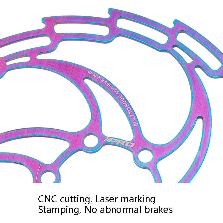IIIPRO Bike Disc Mountain Bike Hollow Disc Dish Six Nail Brake Pad, Style: 203mm
