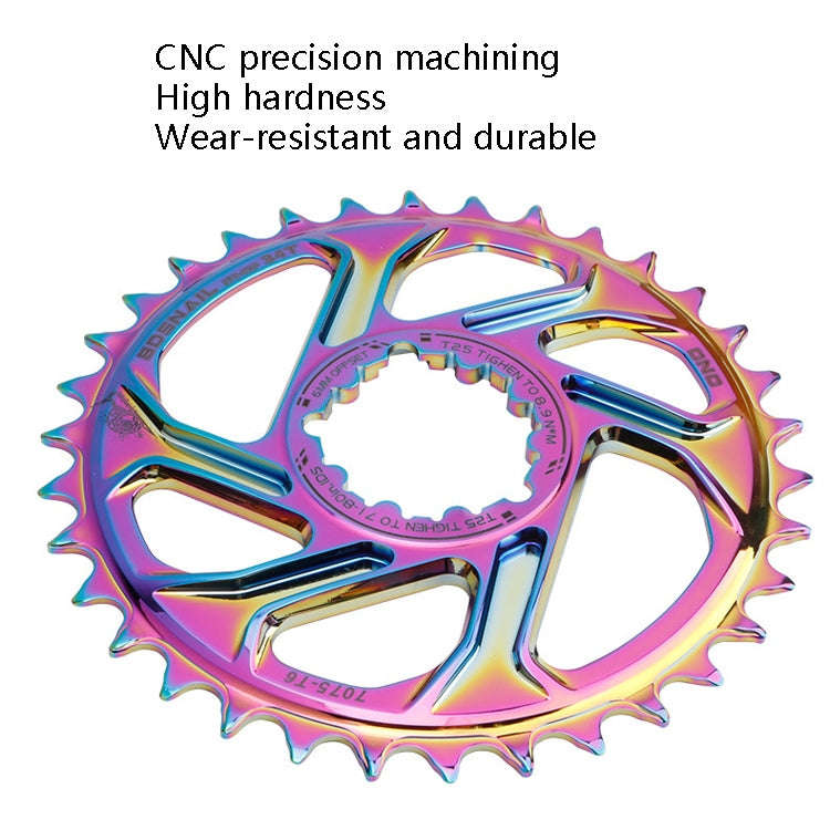 BDSNAIL Mountain Bike Single Disk GXP Direct-Shaped Integrated Disk Positive And Negative Tooth D...