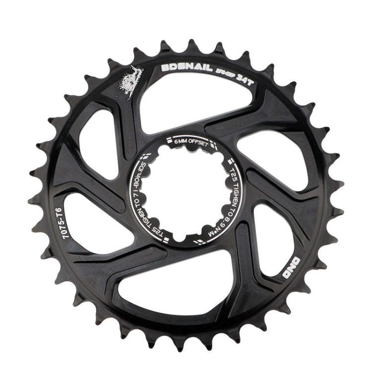 BDSNAIL Mountain Bike Single Disk GXP Direct-Shaped Integrated Disk Positive And Negative Tooth D...