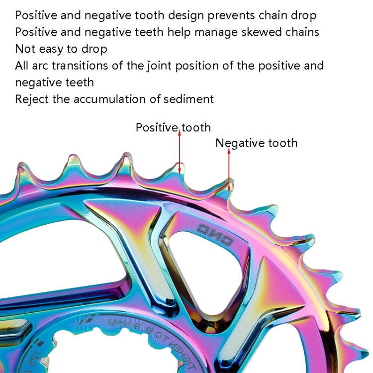BDSNAIL Mountain Bike Single Disk GXP Direct-Shaped Integrated Disk Positive And Negative Tooth D...