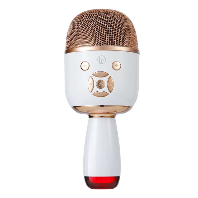 K58 Home Bluetooth Wireless Microphone With Lamp Mobile Phone K Song Children Microphone Audio(Wh...