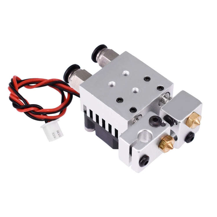 3D Printer Parts E3D V6 Back Screw With Cooling Fan Double-Head Mixed Color Extruded Aluminum Blo...