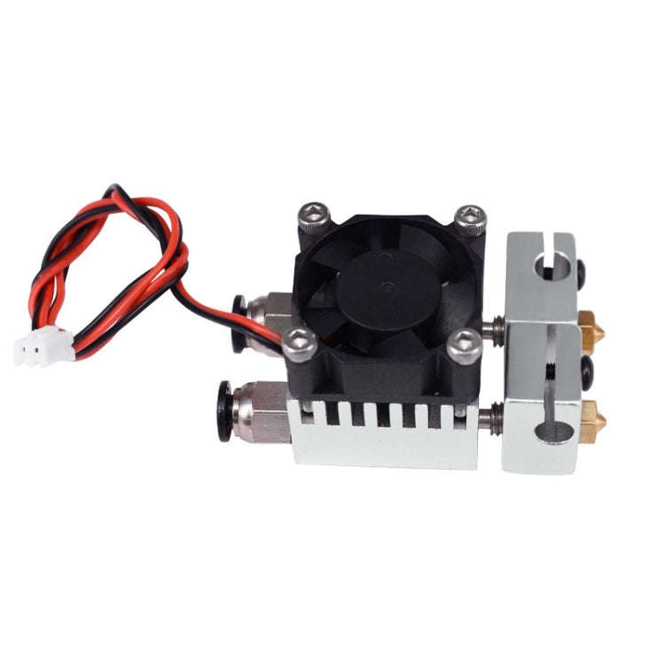 3D Printer Parts E3D V6 Back Screw With Cooling Fan Double-Head Mixed Color Extruded Aluminum Blo...