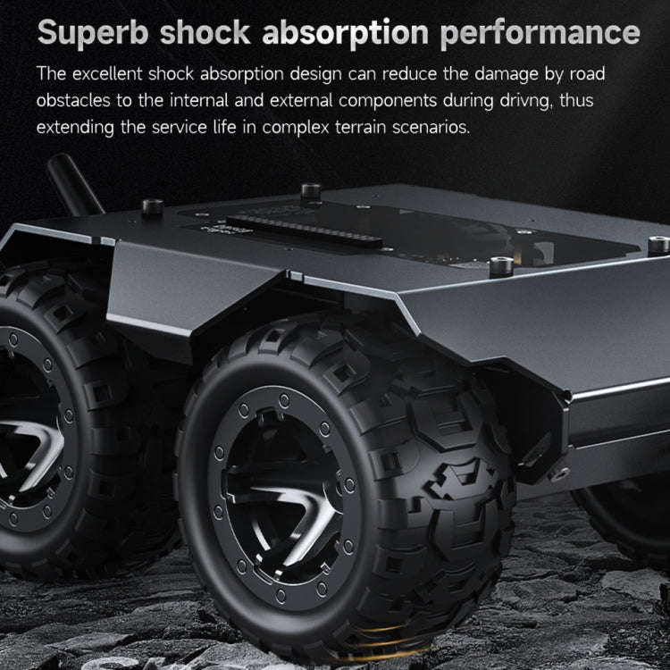 Waveshare WAVE ROVER Flexible Expandable 4WD Mobile Robot Chassis, Onboard ESP32 Module(US Plug)