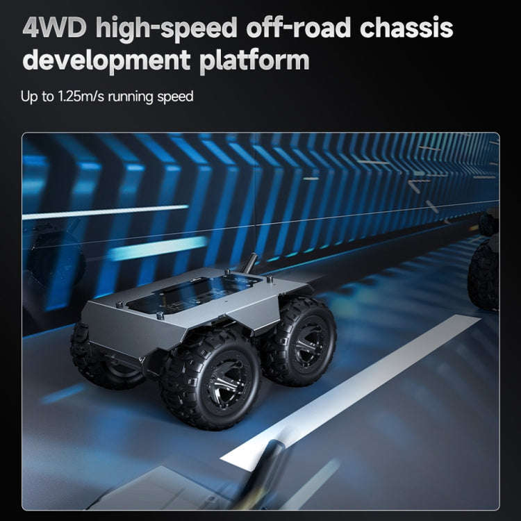 Waveshare WAVE ROVER Flexible Expandable 4WD Mobile Robot Chassis, Onboard ESP32 Module(US Plug)