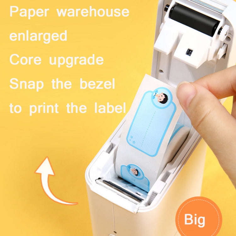 NIIMBOT D101 Handheld Portable Bluetooth Smart No Ink Label Printer, Model: Standard+2 Roll White...