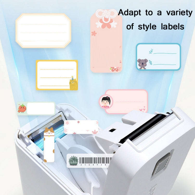 NIIMBOT D101 Handheld Portable Bluetooth Smart No Ink Label Printer, Model: Standard+2 Roll White...