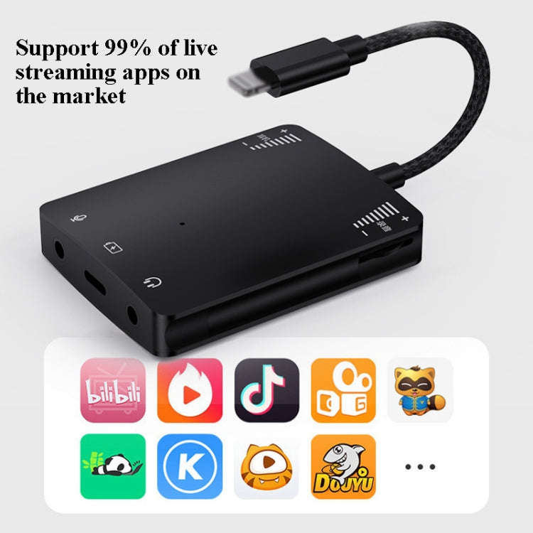 8 Pin Live Mobile Phone Sound Card Converter For iPhone 6 And Above
