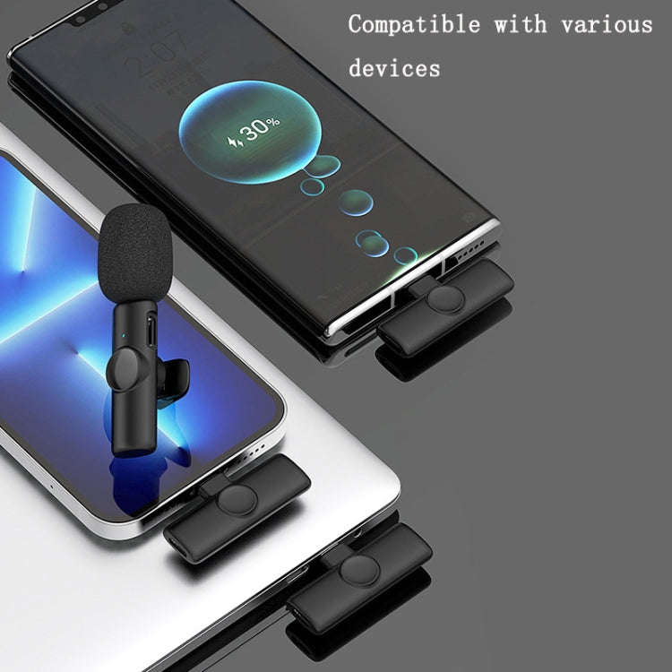 Type-C 1 To 1 Lavalier Wireless Microphone Mobile Phone Live Video Shooting Small Microphone