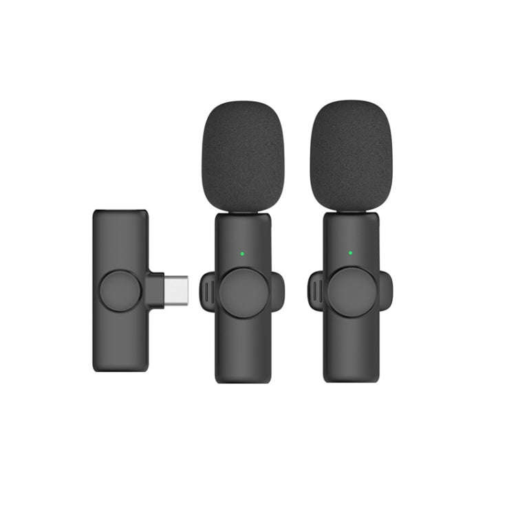 Lavalier Wireless Microphone , Specification:  Type-C Direct 1 To 2