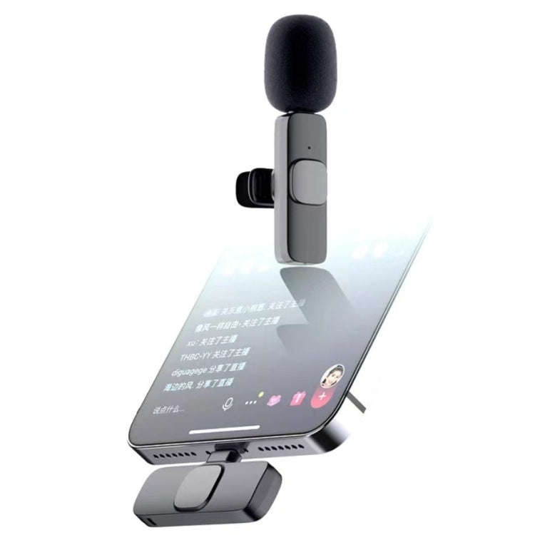 Lavalier Wireless Microphone Mobile Phone Live Video Shooting Small Microphone, Specification: Ty...