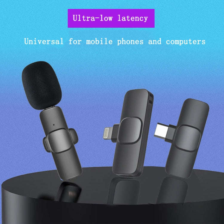 Lavalier Wireless Microphone Mobile Phone Live Video Shooting Small Microphone, Specification: Ty...