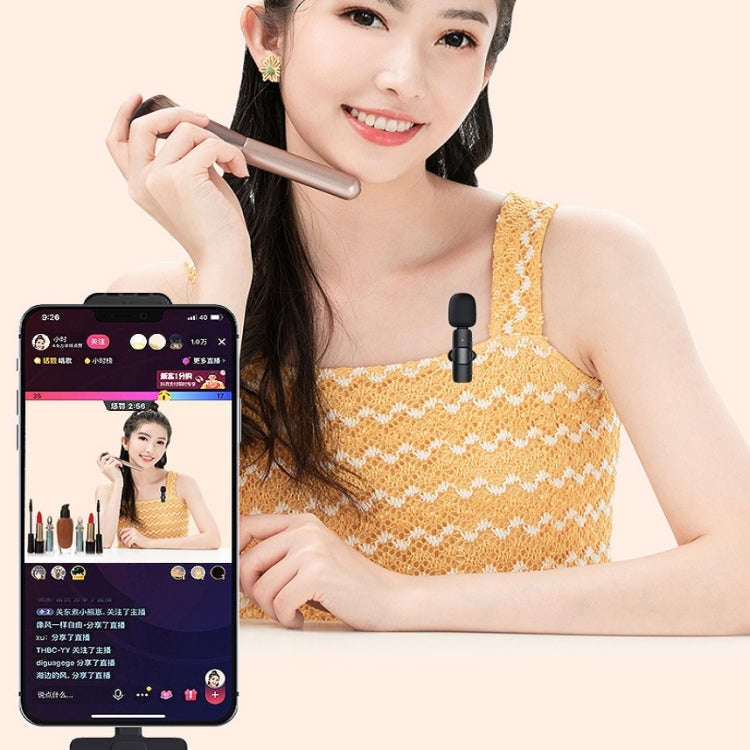Lavalier Wireless Microphone Mobile Phone Live Video Shooting Small Microphone, Specification: Ty...