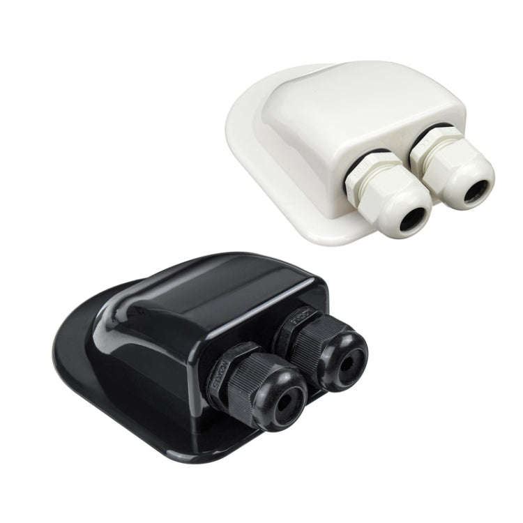 Solar Photovoltaic Plastic Bracket ABS Photovoltaic Car Roof Waterproof Junction Box(Black)