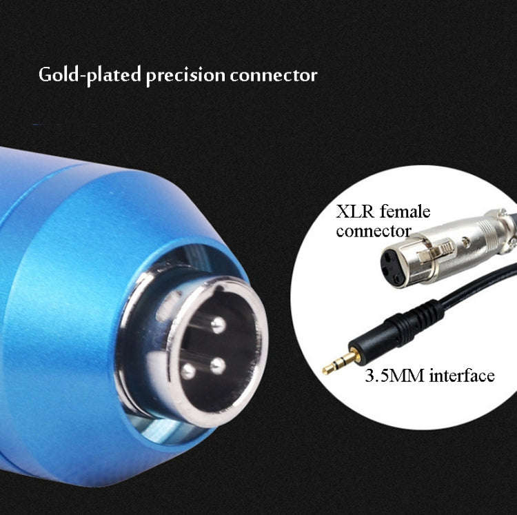 BM800 Condenser Microphone Set With USB Sound Card(Black And  Golden Net)