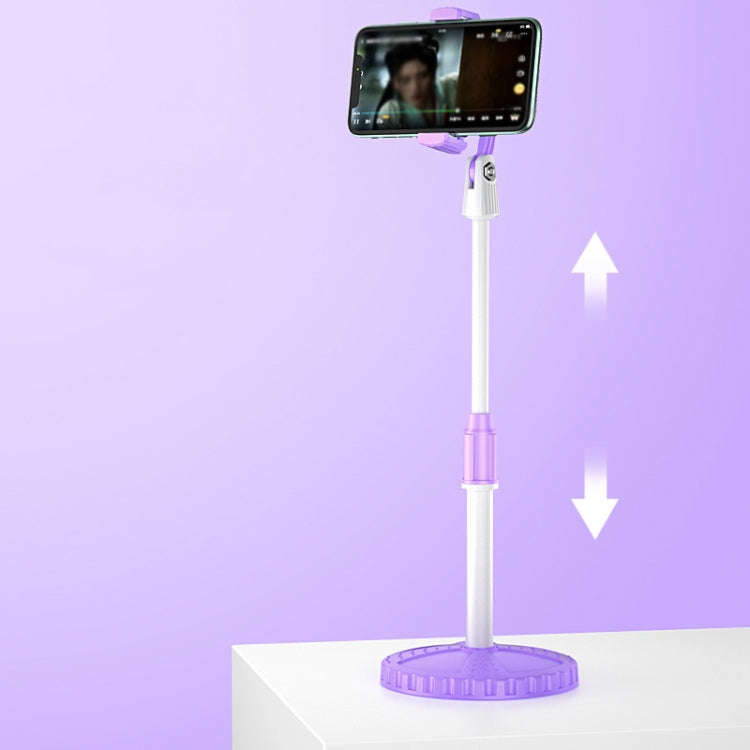 Multifunctional Lifting Colorful Live Bracket(Purple White)