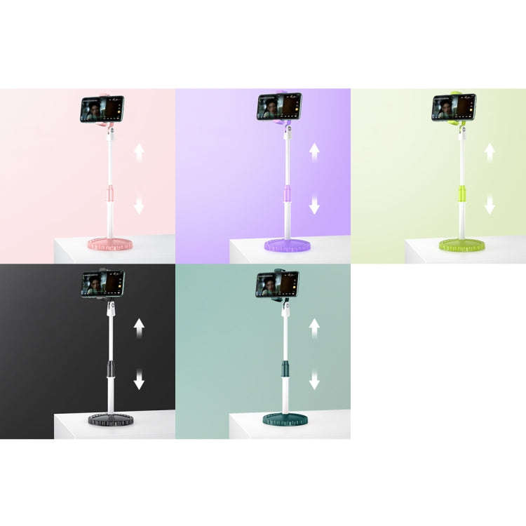 Multifunctional Lifting Colorful Live Bracket(Purple White)