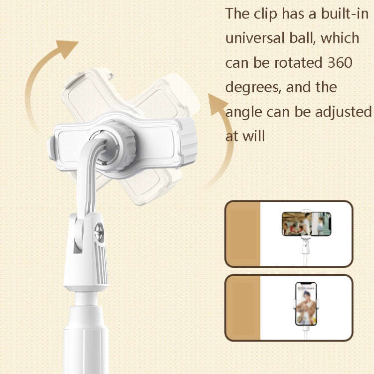 B7 Volcano Telescopic Live Bracket Tablet Phone Dual-Use Stand(Icon White)