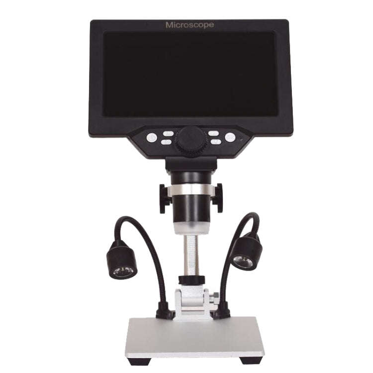 G1200D 7 Inch LCD Screen 1200X Portable Electronic Digital Desktop Stand Microscope(US Plug With ...