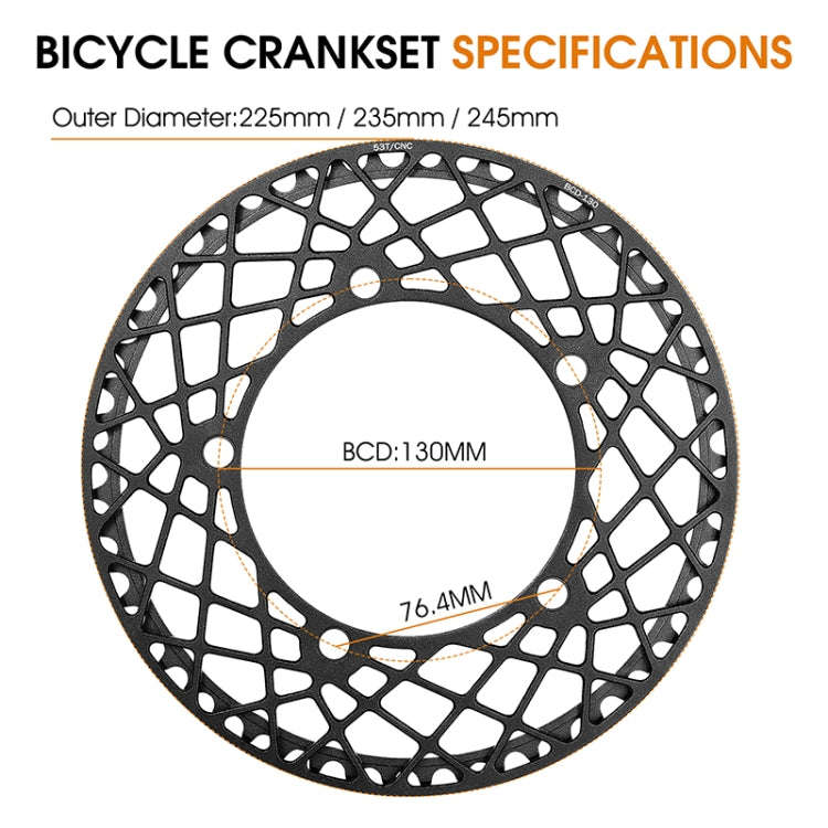 WEST BIKING Folding Bicycle Aluminum Alloy Waterproof Crankset, Colour: 56TBlack