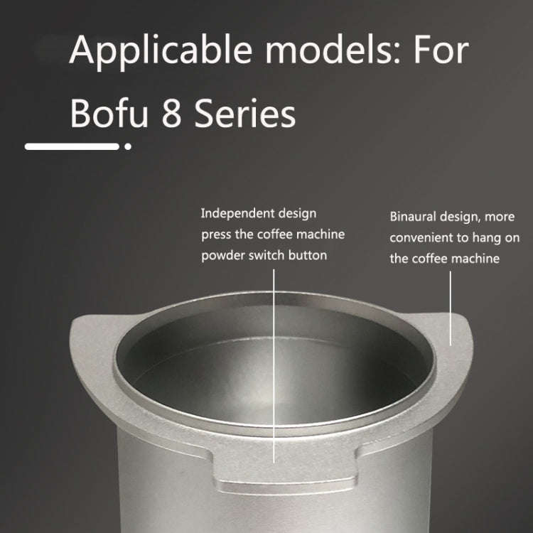 GT-1 Alloy Coffee Powder Receiving Cup For Bofu 8 Series(Silver)
