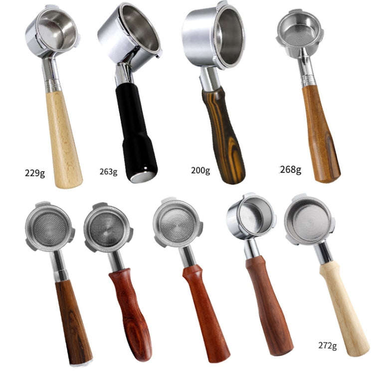 DL-1 Zinc Alloy Coffee Maker Bottomless Handle For Dongling, Style: Bamboo Without Buckle