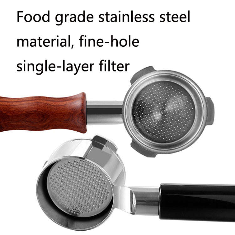 DL-1 Zinc Alloy Coffee Maker Bottomless Handle For Dongling, Style: Bamboo Without Buckle