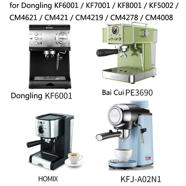 DL-1 Zinc Alloy Coffee Maker Bottomless Handle For Dongling, Style: Bamboo Without Buckle