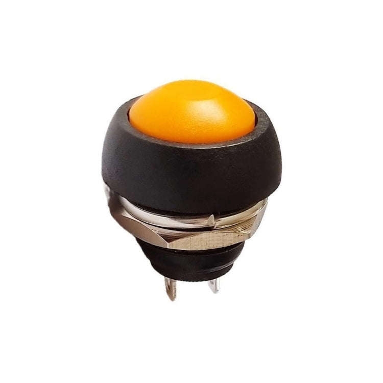 10 PCS Small Waterproof Self-Reset Button Switch(Orange)