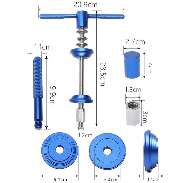 BG-2101 Mountain Bike Bowls Press-To-Enter Center Shaft Installation Disassembly Tool(Blue)