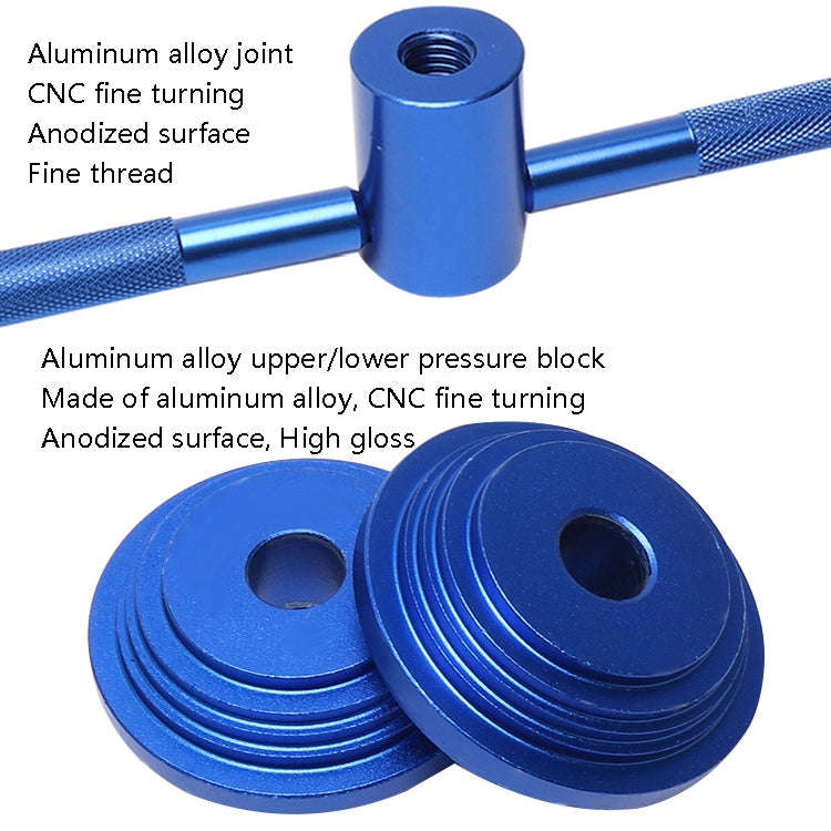 BG-2101 Mountain Bike Bowls Press-To-Enter Center Shaft Installation Disassembly Tool(Blue)